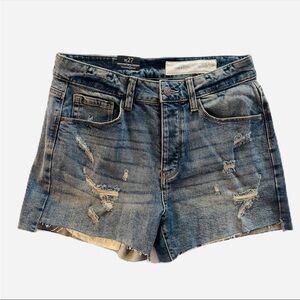 Treasure & Bond distressed denim shorts